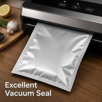 Sac sous vide à haute barrière en aluminium triple couche pour viande fraîche congelée, qualité alimentaire, thermoscellable, plastique laminé