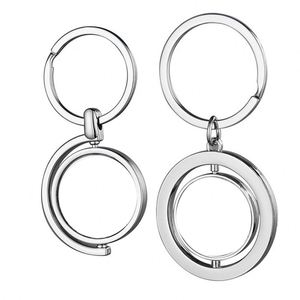 Free Design <b>Custom</b> <b>Key</b> Chain Promotional 360 Degree Rotate Souvenir Bag Car Metal Spinning Keychain - Product Image 4