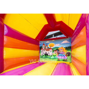 Château gonflable rose <span class=keywords><strong>Princesse</strong></span> pour enfants, trampoline intérieur/extérieur pour filles, lit de saut pour fête <span class=keywords><strong>d</strong></span>'anniversaire - Product Image 5