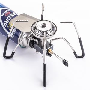 Réchaud à <span class=keywords><strong>gaz</strong></span> pliable portable pour le <span class=keywords><strong>camping</strong></span> avec carburant au butane, haute puissance, utilisation en extérieur, alternative à SOTO, capacité de 3 à 5 personnes, déflecteur de vent - Product Image 2