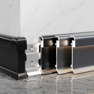 Nhôm recessed đường viền chân tường ván chân tường nhôm ốp chân tường Hội Đồng Quản trị đèn LED với TRIM ván chân tường - Product Image 1