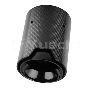Embouts d'échappement en fibre de carbone M Performance avec logo, embout de silencieux pour <span class=keywords><strong>BMW</strong></span> E92 F30 340i 440i F87 M2 F80 M3 F20 F10 <span class=keywords><strong>F90</strong></span> - Product Image 3
