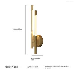 Lámpara de Pared Nórdica de Hierro, Moderna y Sencilla, LED Regulable, Pantalla de Metal, Creativa, para Pasillo, Entrada, Sala de Estar, Dormitorio, Mesita de Noche - Product Image 6