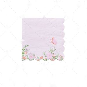 Juego de Platos, Vasos y Servilletas Desechables con Diseño de Mariposas para Decoración de Fiestas - Product Image 6