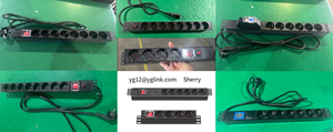Hochdichte Rack-PDU-Steckdosenleiste 1U/0U 16A Schuko USA-Steckdose C13 Smart Switch Überspannungsschutz Fernüberwachung IP - Product Image 4