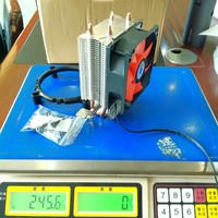 Dua Pipa Panas Pendingin CPU TDP 90W Universal untuk Komputer Mini PC Kabinet Casing Intel AMD Am4 Profil Rendah 90X90X25MM Kipas
