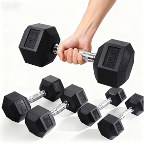 Hex dökme demir dambıl seti 1-40KG <span class=keywords><strong>Fitness</strong></span> ekipmanları kauçuk ağırlıkları ile ev egzersiz için Dumbbells için spor salonu - Product Image 5