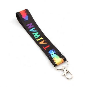 Custom Polyester Sublimation Printed Hand Wrist Strap <b>Lanyard</b> <b>Promotional</b> <b>Lanyard</b> Keychain - Product Image 1