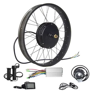 Prodotto popolare kit di conversione bici elettrica 1000w-5000w kit di conversione bici e fai da te custodie per batterie dalla cina