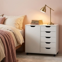 Meuble de rangement mobile moderne en bois écologique et durable pour chambre, salon, bureau et entrepôt