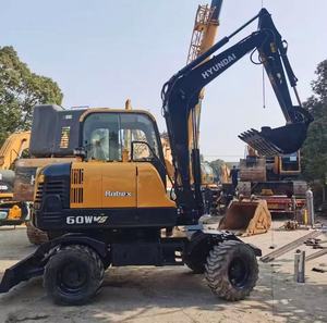 Vente flash! Mini-excavatrice Hyundai 60 6T d'occasion fabriquée en Corée, moteur Doosan, attache rapide, brise-roche, tarière, certifiée CE - Product Image 1