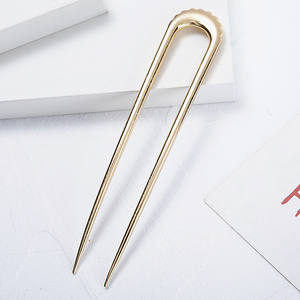 Jepit Rambut Bentuk U Genya, Tusuk Rambut, Jepit Rambut Prancis 2 Cabang, Jepit Sanggul untuk Wanita dan Anak Perempuan, Aksesoris Rambut - Product Image 2