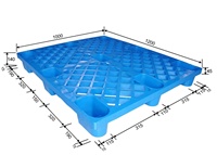 Palette en plastique Euro, moulage, petite Epal, 1200x800, surface plane, palette de sol
