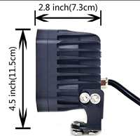 Reflector LED de 4 Pulgadas, 190W, Alta Potencia, Luz de Conducción de Haz Ultra Estrecho, Lámpara para Vehículo, Luces de Circulación Diurna, 9-36V