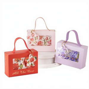 Ins Style Handheld Favor <b>Box</b> Eco-Friendly Suitcase Shape Art Paper Elegant <b>Wedding</b> Birthday Candy Packaging Portable <b>Box</b> - Product Image 2