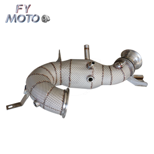 Tuyau d'échappement pour <span class=keywords><strong>AMG</strong></span> X290 <span class=keywords><strong>GT43</strong></span> GT50 GT53 / W213 E53 C257 CLS43 CLS53 / W167 GLE53 OPF / GPF avec bouclier thermique - Product Image 3