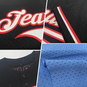 Camiseta de Béisbol Personalizada con Malla, Cierre de Botones, Manga Corta, Uniforme de Equipo Unisex, Transpirable, 100% Poliéster, Yourteams 00 - Product Image 4