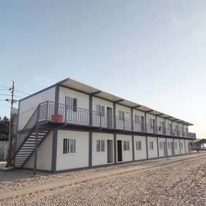 20 feet sang trọng mô-đun đúc sẵn phòng container văn phòng di động bao bì phẳng trang web sang trọng thép bánh sandwich bảng điều khiển cửa hàng nhà - Product Image 3