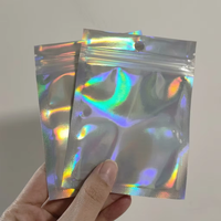 Pochette d'emballage alimentaire anti-odeur 3,5g avec logo personnalisé, refermable, holographique, découpée, en Mylar, pour sushi, lait, gelée