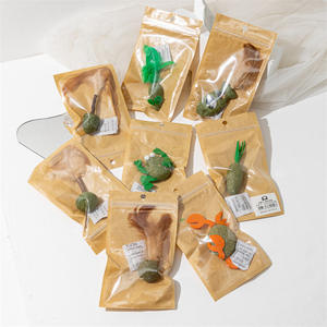 Nuovo Giocattolo per Gatti in Legno a Forma di Poligonale con Erba Gatta, per Pulizia Denti, Vendita all'Ingrosso - Product Image 2