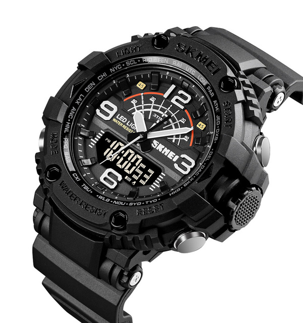Analog Wrist Watch Men 5 ATM Waterproof Watch Sport Watches Digital Relojes Skmei 1617