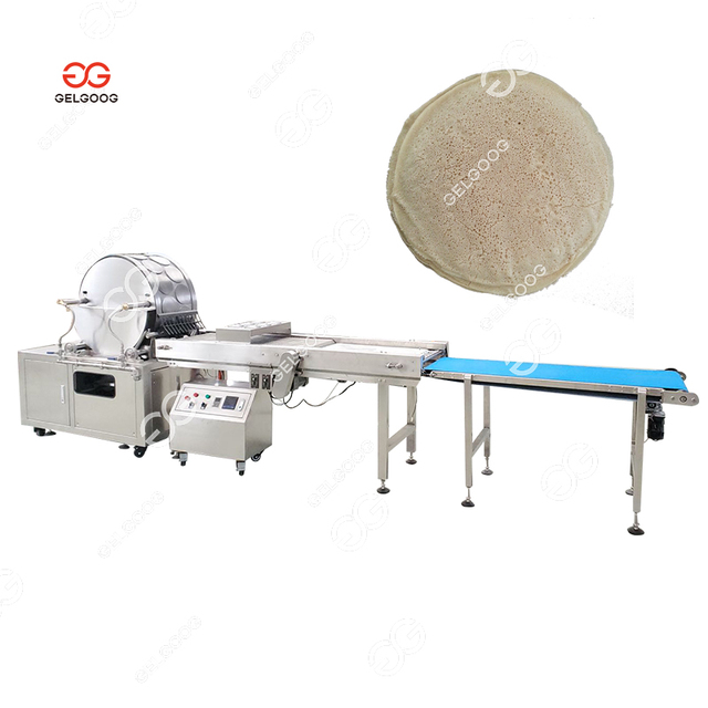 Gas Heating Automatic Samosa Pastry Sheet Equipment Production Line Injera Spring Roll Making Machine for Sale