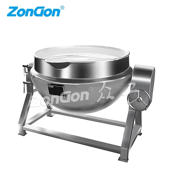 100L Electric Cooking Pot Industrial Cooking Wok/jacketed Kettle for Jam Sauce Cooking