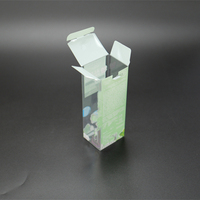 Boîte pliante en plastique PET PVC transparente et recyclable, emballage cadeau, matériaux recyclés, emballage personnalisable pour cosmétiques et artisanat