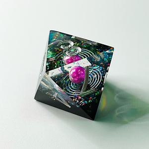Juego completo hecho a mano de resina, dados de borde afilado, piezas de ópalo, juego de <span class=keywords><strong>tarot</strong></span> de dados poliédricos de galaxia - Product Image 5