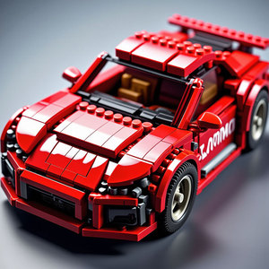 Custom <b>Building</b> <b>Block</b> Sports Car Plastic Assembly Toy For 8 To 13 Years Friction Powered Unisex Model From China - Product Image 1