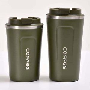 1. 304 Stainless Steel <b>Coffee</b> Mug Portable Car Thermos Business Office Gift Dual-Drink Mug - Product Image 3