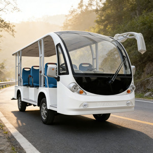 Mini-bus électrique silencieux pour le transport touristique en parc animalier, parc de safari ou service de visites - Product Image 1