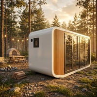 Cabane de luxe Apple, maisonnette préfabriquée, maison capsule modulaire pour hôtel de villégiature, Airbnb, glamping, espace de vie mobile, directement de l'usine