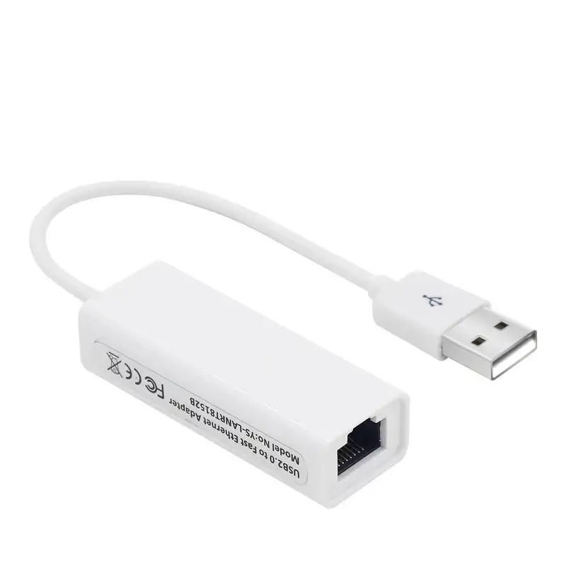 Сетевая Ethernet-карта USB 2,0 к RJ45, сетевой адаптер с кабелем Lan 100 Мбит/с для ПК, Windows 7, 8, 10, XP, планшета, ноутбука