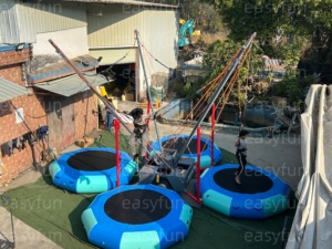 Trampolín Inflable de Bungee Jumping de Alta Resistencia con Arnés Duradero para Eventos de Carnaval, Venta de Fábrica, <span class=keywords><strong>Precio</strong></span> Económico, Buena Calidad - Product Image 4