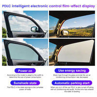 Película de Privacidad para Ventanas de Automóvil con Tinte Eléctrico Inteligente Conmutable, Vidrio de Baja Opacidad, Película PDLC con Control Remoto Electrocrómico de Encendido/Apagado