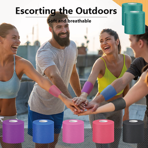 Offre Spéciale de haute qualité 7cm * 27m doux sous l'emballage pour bande athlétique Sport mousse bandeau enveloppement Football préenveloppement - Product Image 4