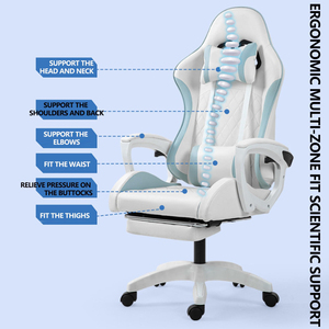 E-Sports Ergonomic <strong>Chair</strong> Modern Adjustable Height Comfortable Home/Office Sedentary Seat Boys Girls Leather PU Iron Material - Product Image 4