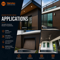 Panneaux muraux extérieurs en aluminium et bardage à lattes pour applications extérieures