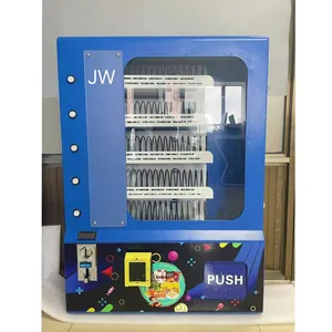 Cheap price lashes vending machine for sale coin and bill operated 10 springs mini wall mounted vending machine