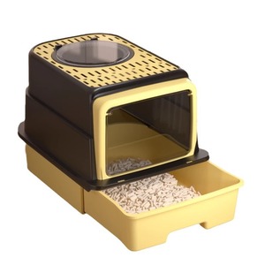 Fully enclosed kitten litter <b>box</b>, top-mounted <b>extra</b>-<b>large</b> size, anti-sand and odor-proof small litter <b>box</b>. - Product Image 5