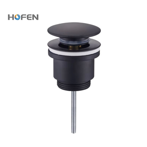 Loại phổ quát màu đen Pop Up chất thải bấm vào Clack van Brass drainer cho chất thải lưu vực pop-up 1 1/4" - Product Image 1