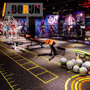 Carreaux de sol en caoutchouc pour <span class=keywords><strong>salle</strong></span> de sport à domicile et <span class=keywords><strong>salle</strong></span> de <span class=keywords><strong>Fitness</strong></span>, tapis de sol de protection - Product Image 6