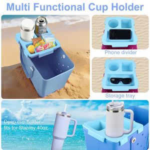 Cup Holder Compatible with X Large Bogg Bags EVA <b>Tray</b> Accessory with Cup Holder <b>Sand</b> Waterproof Organizer for Stanley 40oz - Product Image 4