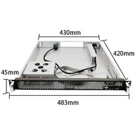 1u420 19 pouces Rack Server Boîte d'ordinateur industrielle MATX Carte mère DN CNC Surveillance DIY Boîte de routage