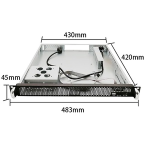 1u420 19 pulgadas servidor en rack caja de computadora Industrial <span class=keywords><strong>MATX</strong></span> placa base DN CNC monitoreo caja de enrutamiento DIY - Product Image 2