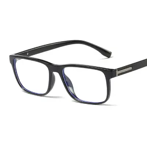 Оптовая продажа, модные очки с защитой от синего света, маленькие квадратные блестящие оправы, Лидер продаж, женские очки для чтения TR90, мужские очки