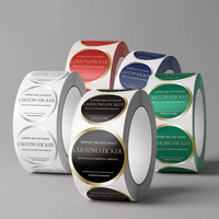Étiquettes personnalisées en rouleau, imperméables, avec logo d'entreprise imprimé en feuille d'or, pour emballage de produits - Prix usine