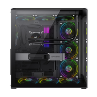 GAMEMAX N71 Mid Tower ATX Gaming Computer Cases & Towers Wholesales Tempered Glass Gaming PC Desktop PC for Cabinet