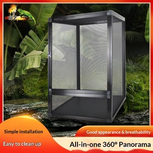 Simple Cross-Border Climbing Pet Mesh <strong>Cage</strong> Aluminum Alloy Breeding Box Chameleon Detachable Reptile Ventilation - Product Image 4
